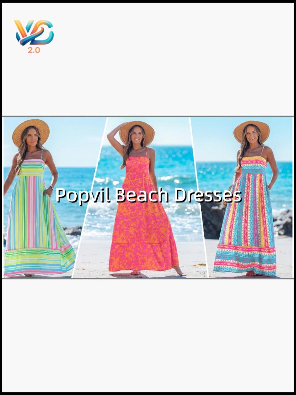 Women's Spaghetti Strap Maxi Dress Boho A-Line Flowy Sleeveless Sun Dress - Picture 7 of 7